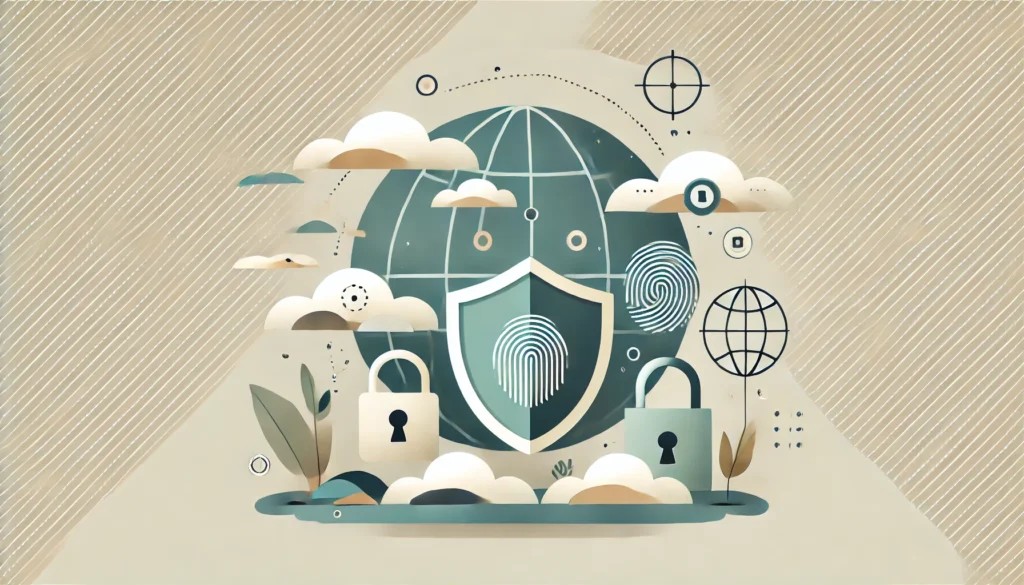 Globe secured by various locks to serve as cover image for cybersecurity article.