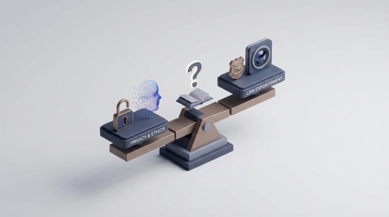 Featured image for Ethics of Facial Recognition Technology in Law Enforcement