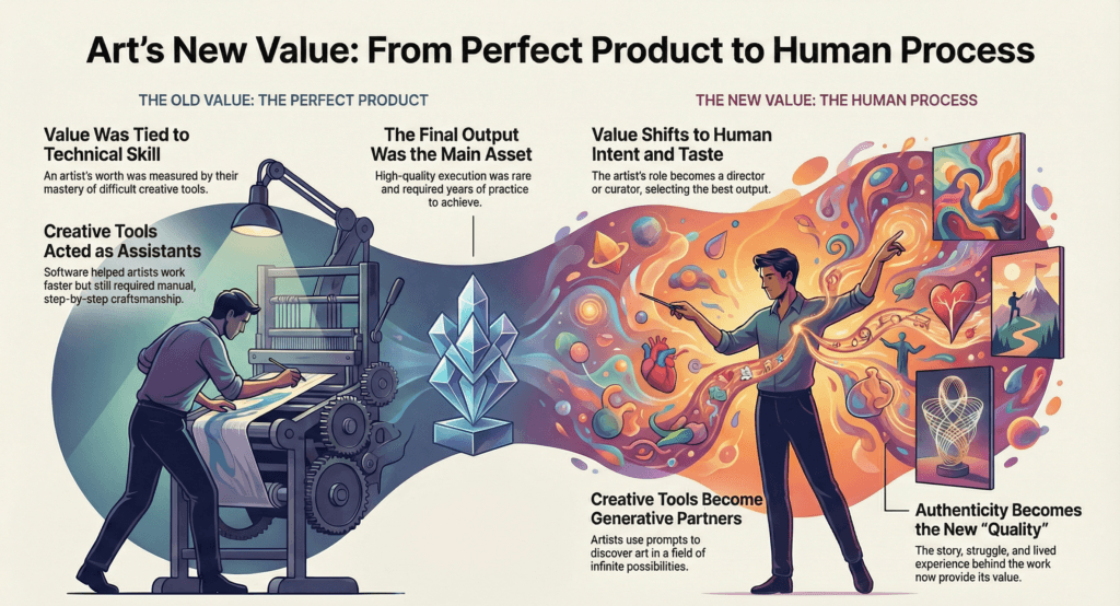 Body image for How AI in Creative Industries Redefines Human Artistic Value
