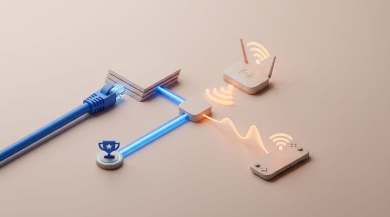 Featured image for Why Ethernet Beats Wifi for Competitive Gaming Latency