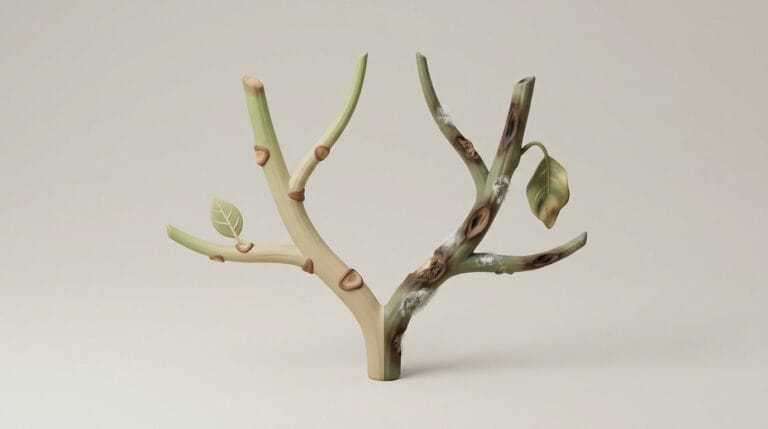 Featured image for How to Distinguish Houseplant Stem Scarring vs Disease