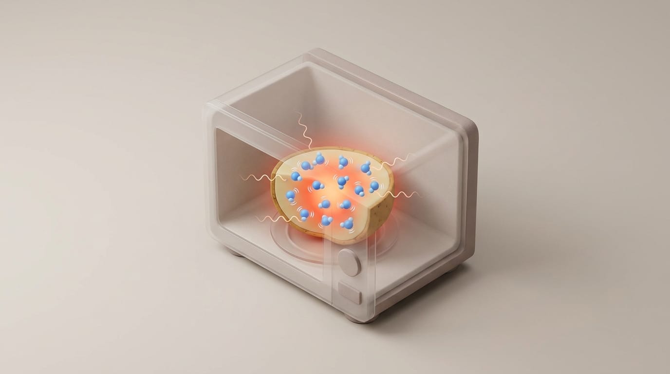 Featured image for How Dielectric Heating Actually Cooks Food Using Microwaves